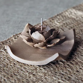 Prabanga Lotus Smilkalų Laikiklis Estetinės Keramikos Dūmų Krioklys Sandalmedžio Smilkalų Laikiklis Ramadanas, Oro Gaivumą Incenso Namų Dekoro
