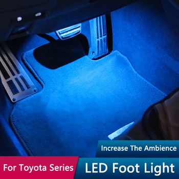 QHCP LED Galinės Sėdynės Snukio Apačioje Atmosfera Šviesos Footlight Toyota Serijos Camry 1Set Aplinkos Lempos, Automobilių Apdailos Reikmenys