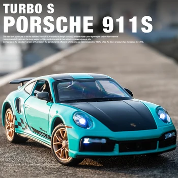 Modeliavimo 1:24 Porsche 911 Specialaus Lydinio Automobilio Modelio Garso Ir Šviesos Grįžti Jėga Vaikų Berniukas Žaislas Papuošalų Kolekcija Geriausias