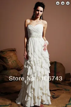 nemokamas pristatymas oficialų vakarą 2022 alize reljefiniai šifono vestuvinės suknelės vestidos formales baltas ilgas, trumpas, pagal Užsakymą Vestuvių Suknelės 0