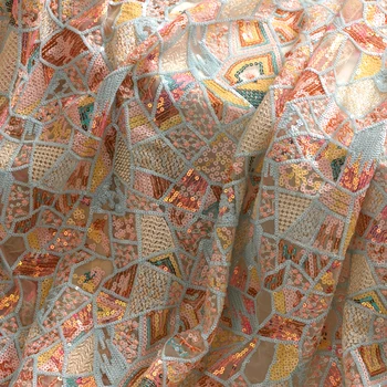 Kokybės marlės audinio Spalva China siuvinėjimo kratinys Cheongsam sijonas, suknelė medžiaga