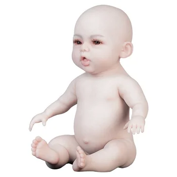47cm atviromis Akimis Berniukai Reborn Baby Doll Silikono Modeliavimas Slaugos Kūdikių Mokymo Rekvizitai Bamblys Kūdikių Lydintis Žaislai 0
