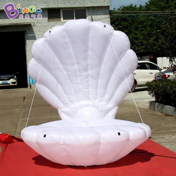 Baltos spalvos, 2 metrų skersmens pripučiamas seashell individualų dekoratyvinis airblown kriauklių, modelį, pripučiami žaislai
