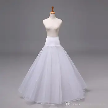 Jupon Femme 100% Aukštos Kokybės Linija, Tiulio Vestuvių Vestuvių Mergina Underskirt Crinolines Vestuvių Suknelė