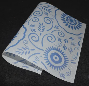 15x21cm & 21x29cm vintage blue flower Dovana Wrap Pakavimo Popierius, Rankų darbo Muilas Pergamentinis Vyniojamasis popierius