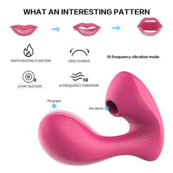 Moterų čiulpti vibratorius G Spot Clit Sucker Klitorio stimuliatorius moterims moteriški sekso žaislai Čiulpti Spenelį Blowjob Erotinių Produktų