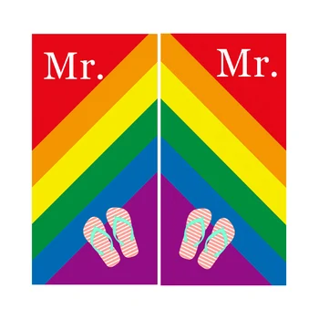 Kietas Gėjų Poros Vestuvių Dovana Vaivorykštės G. ir J. Gėjų, Lesbiečių LGBT Pride Paplūdimio Kelionės Rankšluostį Medaus Mikrofibros Dušas, Vonia Rankšluostį