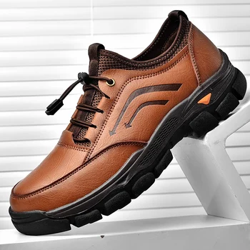 Vyriški odiniai batai pavasarį ir rudenį odos mados atsitiktinis vyriški batai naujos lauko neslidus kvėpuojantis darbo batai verslo