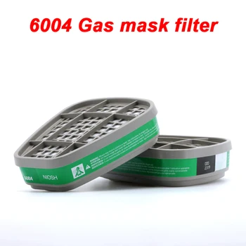 6004 dujų kaukė filtras Originali garantija nuo Amoniako Metilaminas Chloro dujų filtrai 6000/7000 serijos kaukes Filtras 0