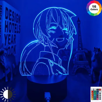 Anime 3d Lempos Maisto Karai Shokugeki Nr. Soma LED Nakties Šviesos Namų Kambario Dekoro naktinė lempa Gimtadienio Dovana Erina Nakiri Šviesos 0