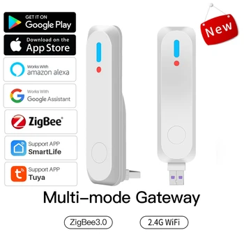 Tuya ZigBee 3.0 multi-mode vartai USB smart home tiltas belaidžio vartai 2MQTT smart gyvenimo nuotolinio valdymo pultas su Alexa, Google