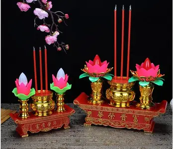Lotus Žibintų Fugui Buda Bodhisatvos Suteikia Lempos Elektros Smilkalų Degiklis Elektrinis Elektrinių Žvakių, Smilkalų Plug-in žibintai c 0
