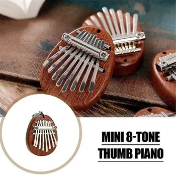 8 Raktai Nešiojamas Mini Piršto Kalimba Nykščio Pianinas Portable Pradedantiesiems Klavišinių Muzikos instrumentų Pirštu Pianinu Pradedantiesiems Dovanos