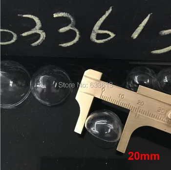 30pieces 20mm pusė raundo stiklo pasaulyje burbulas 
