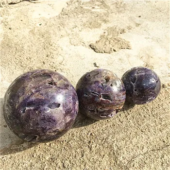 1PC Gamtos sphalerite rutulys, kamuolys violetinė Kvarco Gražus Energijos Akmuo Gydymo dovana 1
