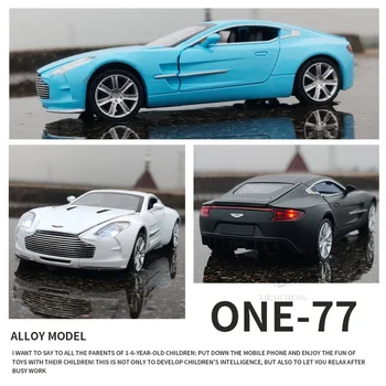 1:32 AstonMartin Automobilio Modelio Viena 77 Lydinio Diecasts & Žaislinės Transporto Priemonės Sportinių Automobilių Modeliai Modeliavimo Metalo Automobilių Surinkimo Vaikų Dovanų 1