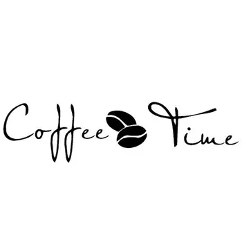 Kavos Sienos Meno, lipdukas, Decal vinilo kavos sienų lipdukai kavos parduotuvė ar biuro dekoras 1