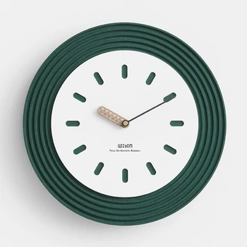 Minimalistinio Modernaus Sieniniai Laikrodžiai Apvalaus Dizaino Miegamojo Silent Laikrodžio Mechanizmas Virtuvės Orologio Da Parete Namų Dekoro Kambarį 1