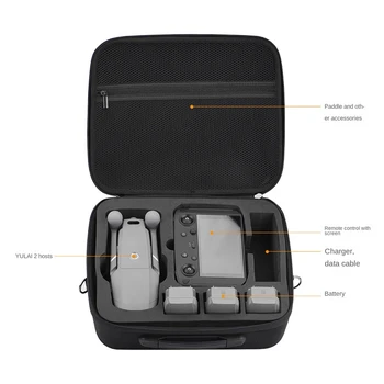 Nešiojamų Saugojimo Krepšys Rankinukas DJI Mavic 2 Pro Drone Su Smart Controller lagaminas Pečių Maišą Priedai 1