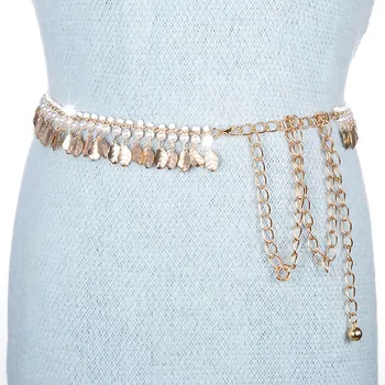 2022 Motinos metalo grandinės , mados perlų pakabukas, elegantiškas ir saldus suknelė, juosmens diržas BL1822 1