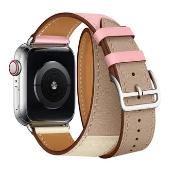 Odos Dvigubai Kelionių Diržu, Apple Watch 7 Band 41mm 45mm 42/38mm Serijos SE 6 5 4 3 Pakeitimas Watchband už iwatch 44mm 40mm 2