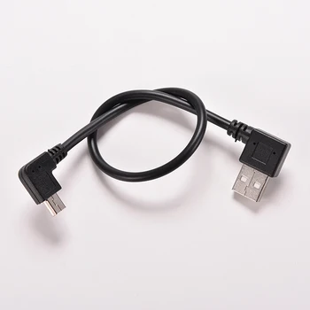ČIURKŠLĖS Mini USB Duomenų Kabeliu 25cm stačiu Kampu USB 2.0 A Male Į Mini USB 5 Pin Kairysis Kampas Male Kabelio Laido Jungties Adapteris 2