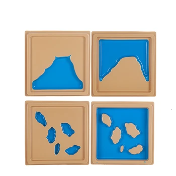 Montessori Mokymo priemonių Topografinis Žemėlapis Modelis Ankstyvojo Lavinimo Žaislai, Mokslas, Mokymo priemones vaikų Darželis, Vaikų Ugdymas 2