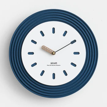 Minimalistinio Modernaus Sieniniai Laikrodžiai Apvalaus Dizaino Miegamojo Silent Laikrodžio Mechanizmas Virtuvės Orologio Da Parete Namų Dekoro Kambarį 2