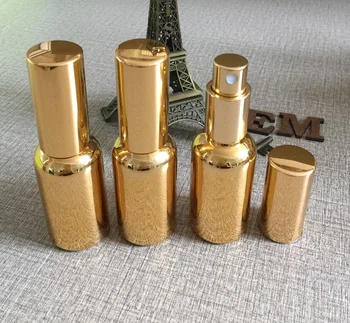 50pieces 30ml aukso UV lakas daugkartiniai tuščias atomiser, 1 uncija purkšti kvepalų buteliuke, 30ml blizga aukso kvepalai stiklo butelis 2