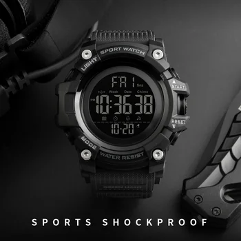 SKMEI Sporto Skaitmeninis vyriški Žiūrėti Lauko Chronograph Laikrodis LED Elektroniniai Dual Time Laikrodis atsparus Vandeniui Relogio Masculino 2
