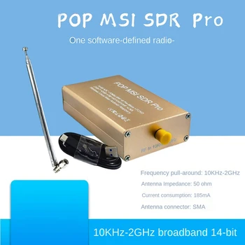 Radijo SDR Pro Pop10khz-2Ghz Plačiajuostės 14-Bitų Programinės įrangos, Radijo SDR Belaidžio Radijo Imtuvas 2