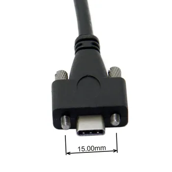 Xiwai Chenyang 10Gbps USB 3.1 Tipas-C Dual M2 Varžtai Užraktas su Blokavimo USB-C Duomenų Kabelis Panel Mount Tipas 2