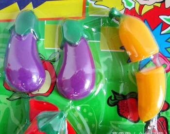 11PCS/Set Vaikų Žaisti Namus Žaislas Supjaustyti Vaisių Plastiko Daržovių Virtuvės Kūdikių Klasikinis Žaislai Vaikams Apsimesti Žaisti Švietimo Žaislai 3