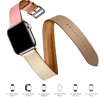Odos Dvigubai Kelionių Diržu, Apple Watch 7 Band 41mm 45mm 42/38mm Serijos SE 6 5 4 3 Pakeitimas Watchband už iwatch 44mm 40mm 3