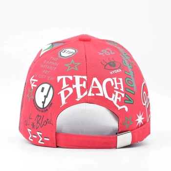 naujas mados Grafiti spausdinimo beisbolo kepuraitę reguliuojama medvilnės hip-hop street skrybėlės Pavasario vasaros lauko laisvalaikio skrybėlę Pora kepurės 3