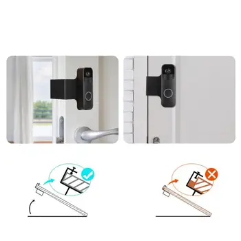 Reguliuojamas Žiedas Vaizdo Doorbell Konsolė Nėra Gręžimo Anti-Theft Durų Mount Turėtojas Blink Vaizdo Doorbel 3