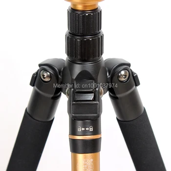 QZSD Q666 profesionaliosios Fotografijos Nešiojamų Trikojo Monopodzie su Kamuoliu Galva SLR fotoaparatas DSLR Kamera DV / Stovi Kameros / Fold 35cm 3