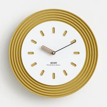 Minimalistinio Modernaus Sieniniai Laikrodžiai Apvalaus Dizaino Miegamojo Silent Laikrodžio Mechanizmas Virtuvės Orologio Da Parete Namų Dekoro Kambarį 3