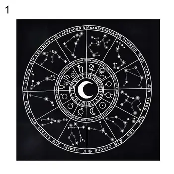 Astrologija Išskirtinį Apdailos Pagoniškas Ritualas, Magija, Taro Kortos stalo Žaidimas Staltiesė Pramogų 3