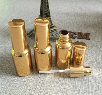 50pieces 30ml aukso UV lakas daugkartiniai tuščias atomiser, 1 uncija purkšti kvepalų buteliuke, 30ml blizga aukso kvepalai stiklo butelis 3