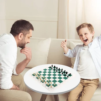 Šachmatų Rinkinį PU Odos Šachmatų Komplektai Kelionės Lyginimo stalo Žaidimai Tėvų Vaikas Interaktyvių mokomųjų Žaislų Darbalaukio Dėlionė, stalo Žaidimas, F 3