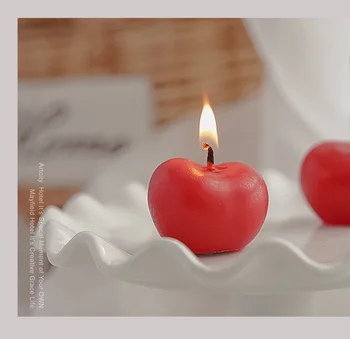 4Pcs/daug Vyšnios Kvapnų Žvakės Kūrybingi Gimtadienio Žvakės Namų Puošybai Miegamasis Ornamentu Atostogų Dovanų Dropshiping 4