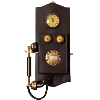 Senovinis Vintage Objektas Telefono Modelis Šviesą Šaudymo Rekvizitai Baras Temą Vakarų Restoranas Sienų Papuošimai Pakabukas 4