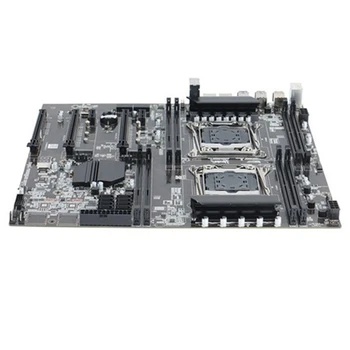 X99 Dual-Socket motininę Plokštę LGA2011-3 Dual CPU Support RECC DDR4 Atmintį, 2XE5 2609 V3 CPU+Terminis Tepalas 4