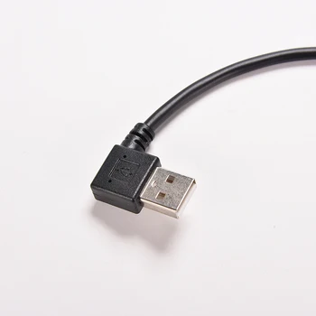 ČIURKŠLĖS Mini USB Duomenų Kabeliu 25cm stačiu Kampu USB 2.0 A Male Į Mini USB 5 Pin Kairysis Kampas Male Kabelio Laido Jungties Adapteris 4
