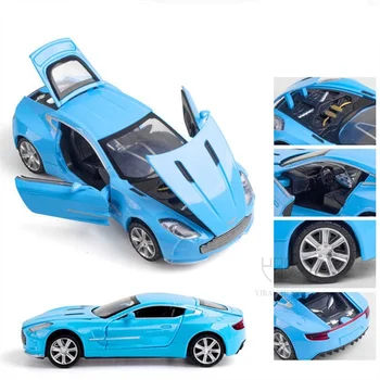 1:32 AstonMartin Automobilio Modelio Viena 77 Lydinio Diecasts & Žaislinės Transporto Priemonės Sportinių Automobilių Modeliai Modeliavimo Metalo Automobilių Surinkimo Vaikų Dovanų 4