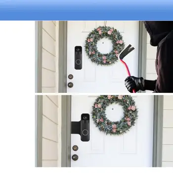 Reguliuojamas Žiedas Vaizdo Doorbell Konsolė Nėra Gręžimo Anti-Theft Durų Mount Turėtojas Blink Vaizdo Doorbel 4