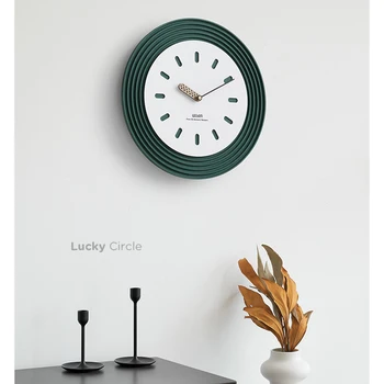Minimalistinio Modernaus Sieniniai Laikrodžiai Apvalaus Dizaino Miegamojo Silent Laikrodžio Mechanizmas Virtuvės Orologio Da Parete Namų Dekoro Kambarį 4
