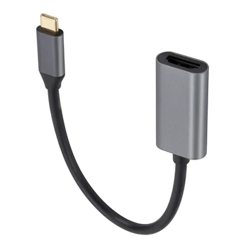 Tipas-C-HDMI-suderinamą Kabelį Konverteris Aliuminio Lydinys Tipas-C-HDMI-suderinama Konverteris Linija Nešiojamų už Telefoną, Tabletės 4