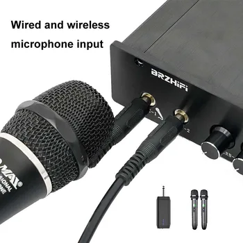 DLHiFi TPA3255 2.0 Stereo 300W x 2 AC 85 -240V Bluetooth 5.0 Namuose Karaoke ES9023 USB DAC D Klasės HIFI Stiprintuvas Su Radijo 4